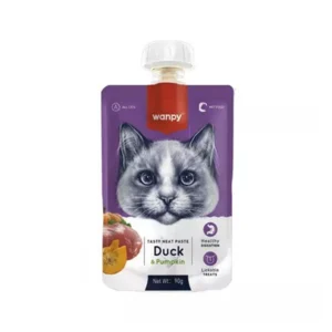 Wanpy duck wet cat food pumpkin 90g pouch in Pakistan