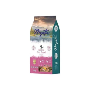 Mystic Kitten Cat Food Chicken formula for healthy growth.