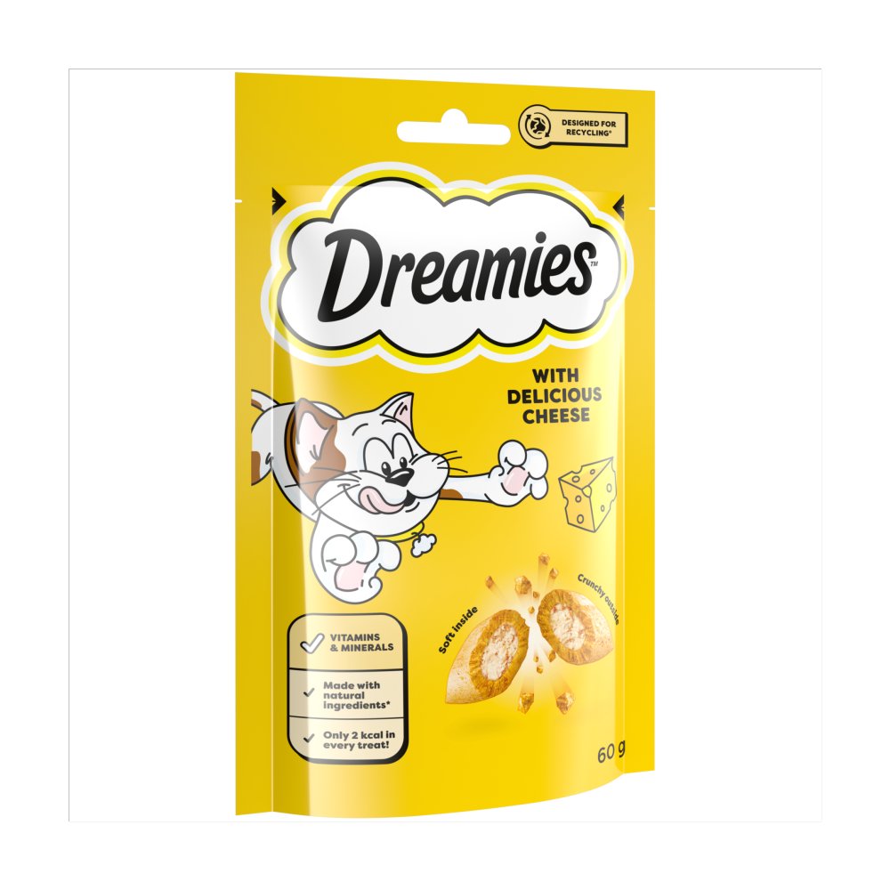 Dreamies Cheese Cat Treats Crunchy Dreamies cheese cat treats for sale online in Pakistan.