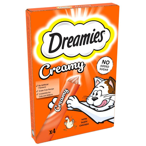 Dreamies Chicken Cat Treats Savory Dreamies chicken cat treats available for delivery in Lahore and Karachi.