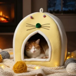 cat house for sale - yellow soft indoor kitten bed pakistan